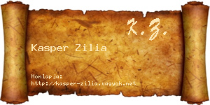 Kasper Zilia névjegykártya