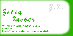 zilia kasper business card